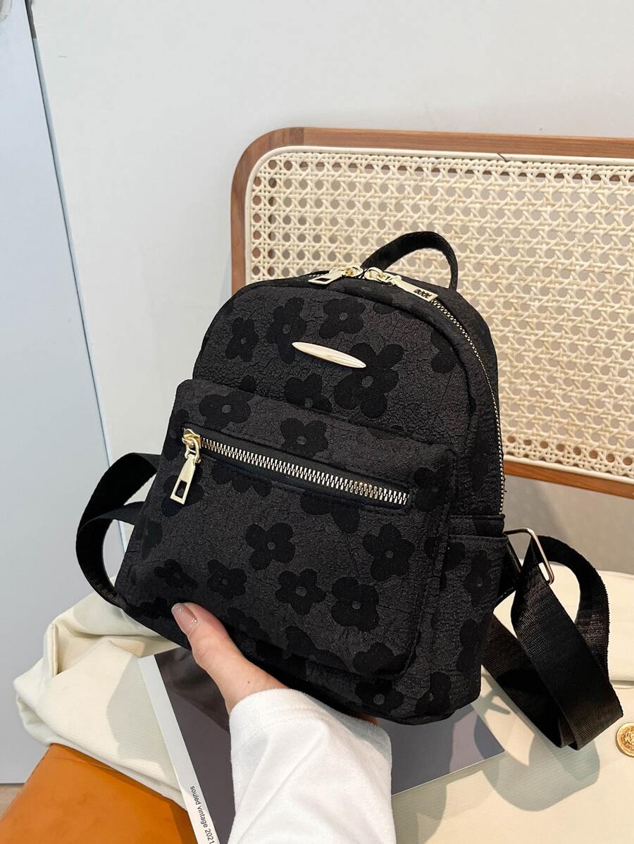 Fashion Printed Ladies Casual Floral Backpack, New Arrivals Leisure Women Backpack, Fringe Decoration Classic BackpackSchool Bag,Lightweight,Portable,Business Casual, Suitable For Teen Girls Women College Students, Perfect For Back To School,College,Middle School, High School,Work , Business, Commute,Stadium, Sports,Shopping,Holiday, School Supplies, School Backpack, Backpack For School, Back To School Backpack, School Bookbag, Big Backpack, Backpack School, Back To School Bags, Large Capacity, Cute, Teacher, White-Collar Workers, First Day Of School