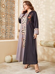 Al Najma 大碼圖案印花撞色連衣裙 - 彩色 - 查看 6