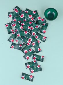 50pcs Compressed Facial Sheet Sheet Beauty DIY Disposable Mask Paper Natural Skin Care Wrapped Masks Normal Thick, Get A Small Mask Bowl - Dark Green - View 2