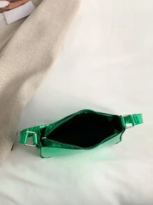 迷你金屬質感流浪包 - 綠色 - 查看 3