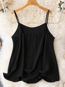 SHEIN LUNE Top de tirantes con encaje en contraste