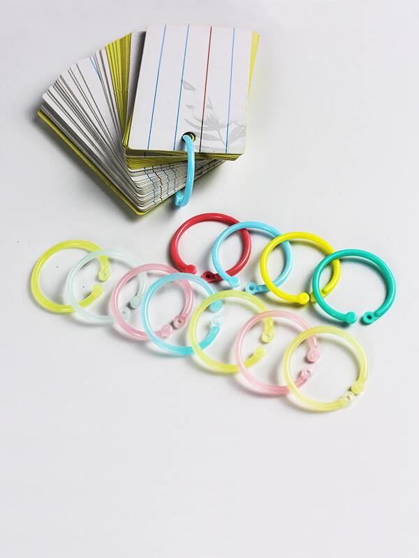 32pcs Random Color Binder Ring