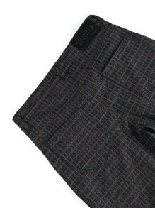 男士格紋印花緊身褲 - 彩色 - 查看 7
