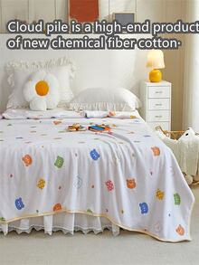 1pc Cartoon Graphic Blanket - Multicolor - View 7