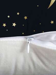 1 pieza Funda de cojín sin relleno Eid con estampado de luna