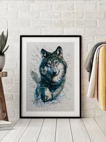 Wolf Print Unframed Painting - Multicolor - View 6