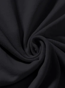 Manfinity 男士字母和天使印花T恤 - 黑色 - 查看 6