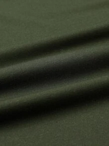 Manfinity Hypemode Tops Nam Khối Màu Slogan Giải trí - xanh quân đội - Xem 4