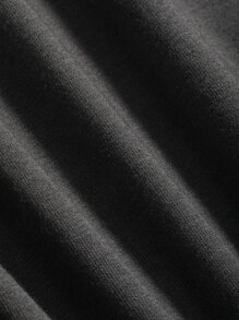 DAZY Slogan Graphic Drop Shoulder Tee Athletic League CAPABLE ENRICH EVERY DAY PLEASURE Oversized T-Shirt - Dark Grey - View 4