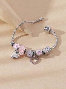 Pulsera decorativa con flores para el Día de San Valentín - Multicolor - Ver 5