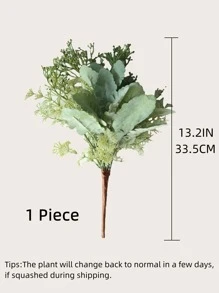 1 Bundle Artificial Plant Without Vase - Green - View 3
