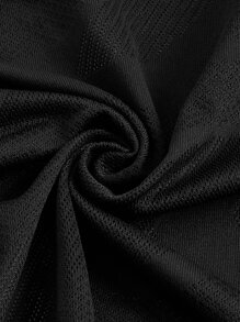 Easithlete 嵌入網紗鬱金香後運動T恤