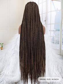 Full Lace Front Extra Long Braiding Synthetic Wig - Ombre - View 3