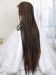 Full Lace Front Extra Long Braiding Synthetic Wig - Ombre - View 5