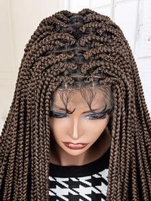 Full Lace Front Extra Long Braiding Synthetic Wig - Ombre - View 7