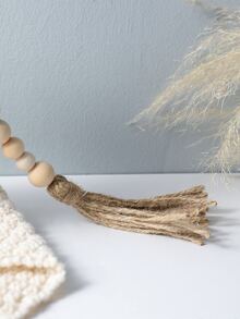 1pc Bead & Tassel Decor Decoration Craft - Multicolor - View 5