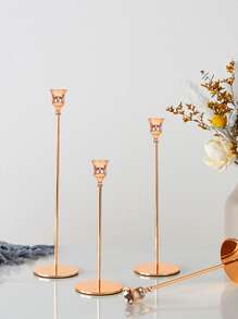 3pcs Iron Candle Holder - Black - View 2