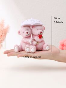 1pc Cartoon Bear Design Decoration Craft - Multicolor - View 3