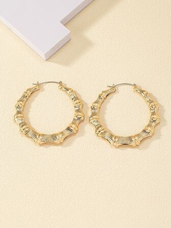 Texturerade Hoop Örhängen