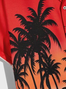 Manfinity Men Tropical Print Shirt - Multicolor - View 4