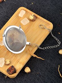 1 件不锈钢茶滤器 回到学校 - 銀色 - 查看 4