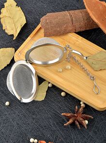 1 件不锈钢茶滤器 回到学校 - 銀色 - 查看 5