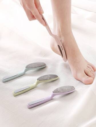 Stainless Steel Double-Headed Foot Scrubbing Board Foot Scrubbing Stone Foot Brush To Remove Dead Skin File Foot Bottom To Remove Calluses Tools Pedicure Tool