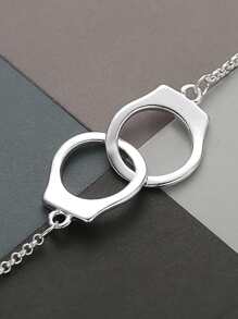 Nam Còng tay Trang trí Vòng tay Màu bạc Đúng mốt Phổ biến nhất Đồ trang sức Qủa tặng Buổi tiệc - Bạc - Xem 3