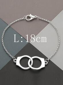 Nam Còng tay Trang trí Vòng tay Màu bạc Đúng mốt Phổ biến nhất Đồ trang sức Qủa tặng Buổi tiệc - Bạc - Xem 4