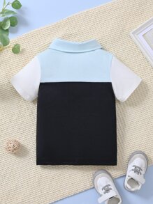 Toddler Boys Colour Block Polo Shirt - Multicolor - View 2