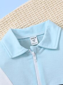 Toddler Boys Colour Block Polo Shirt - Multicolor - View 6