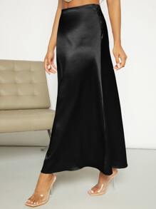 Firerie High Waist Satin Skirt