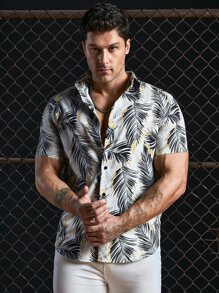 Manfinity Men Tropical Print Shirt - Multicolor - View 4