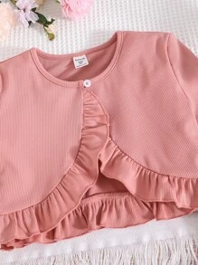 女孩荷葉邊上衣和印花吊帶上衣 - 彩色 - 查看 5