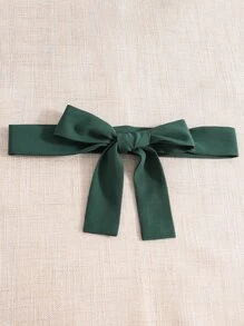 SHEIN Tween Girl Ruffle Trim Wrap Dress - Dark Green - View 6