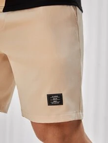 Manfinity Men Letter Patched Top & Shorts Set - Multicolor - View 3