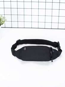 Minimalist Waterproof Waist Bag - Black - View 1