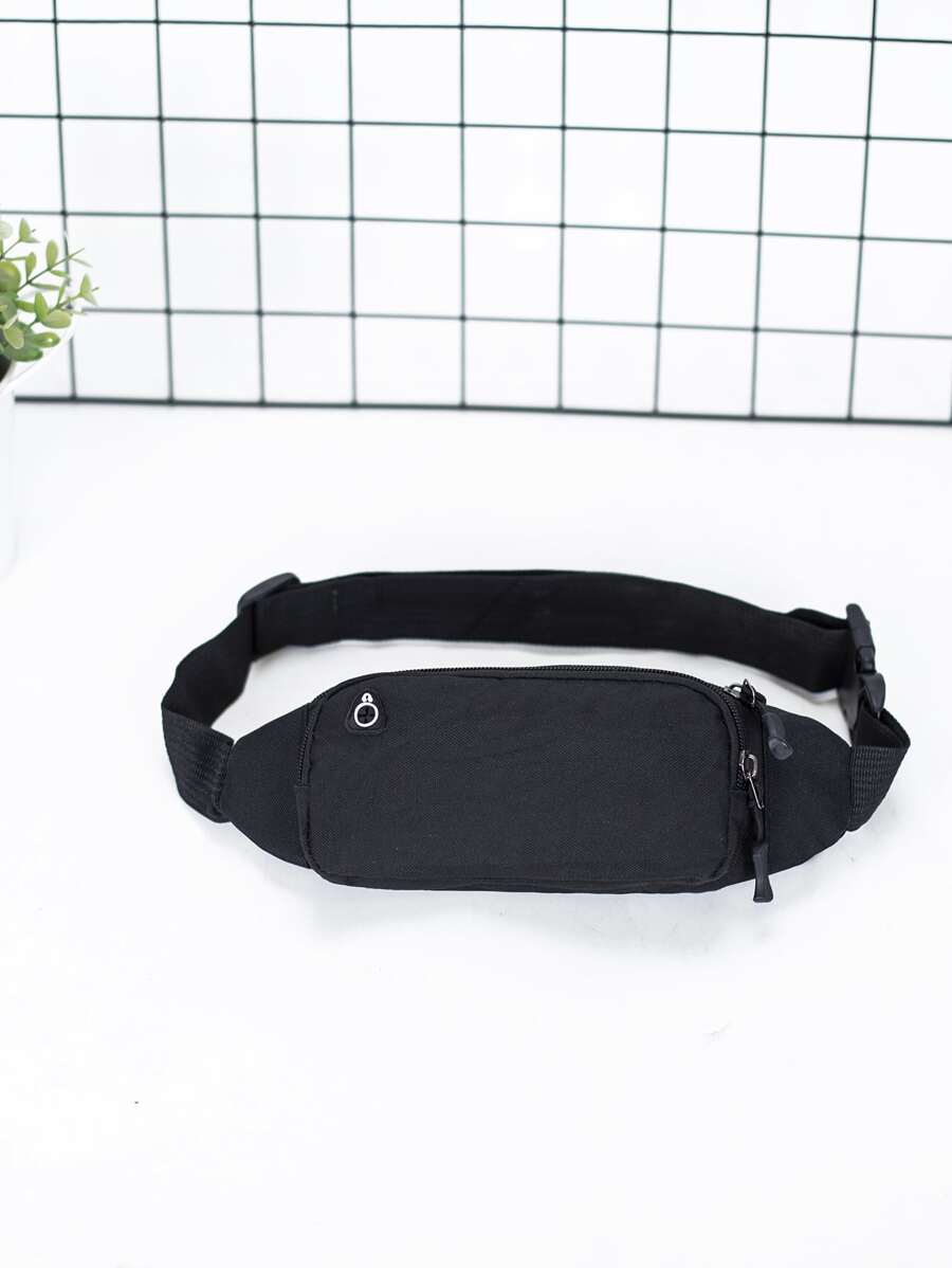 Minimalist Waterproof Waist Bag - Black - View 1