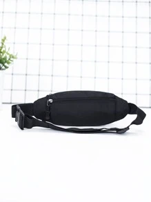 Minimalist Waterproof Waist Bag - Black - View 2