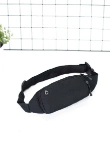 Minimalist Waterproof Waist Bag - Black - View 3