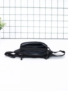 Minimalist Waterproof Waist Bag - Black - View 4