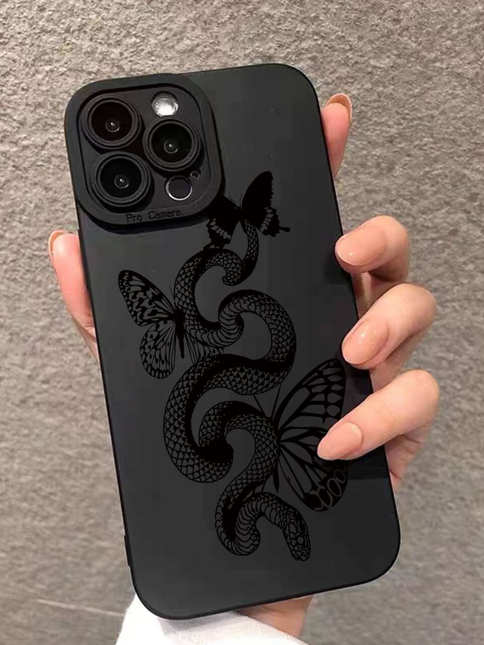 Apple Snake Pattern Phone Case Compatible With IPhone 15/15Pro/15Plus/15Promax,International Version, Not The Domestic Version