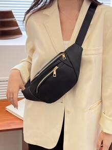 Riñonera minimalista - Negro - Ver 1