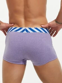 Hombres 3 piezas Calzoncillos boxer con estampado de letra - Multicolor - Ver 2