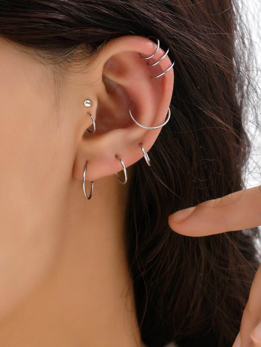 16 piezas minimalista Arete Set