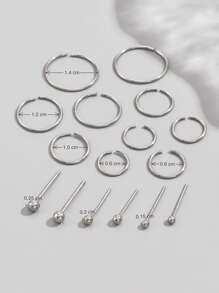 16 piezas minimalista Arete Set