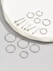 16 piezas minimalista Arete Set