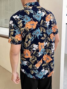 Manfinity NXTstreet Áo sơ mi nam họa tiết hoa cho kỳ nghỉ hè - Nhiều màu - Xem 2
