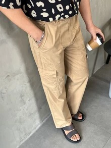 Manfinity 男士翻蓋口袋工裝牛仔褲