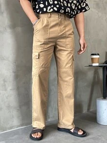 Manfinity 男士翻蓋口袋工裝牛仔褲